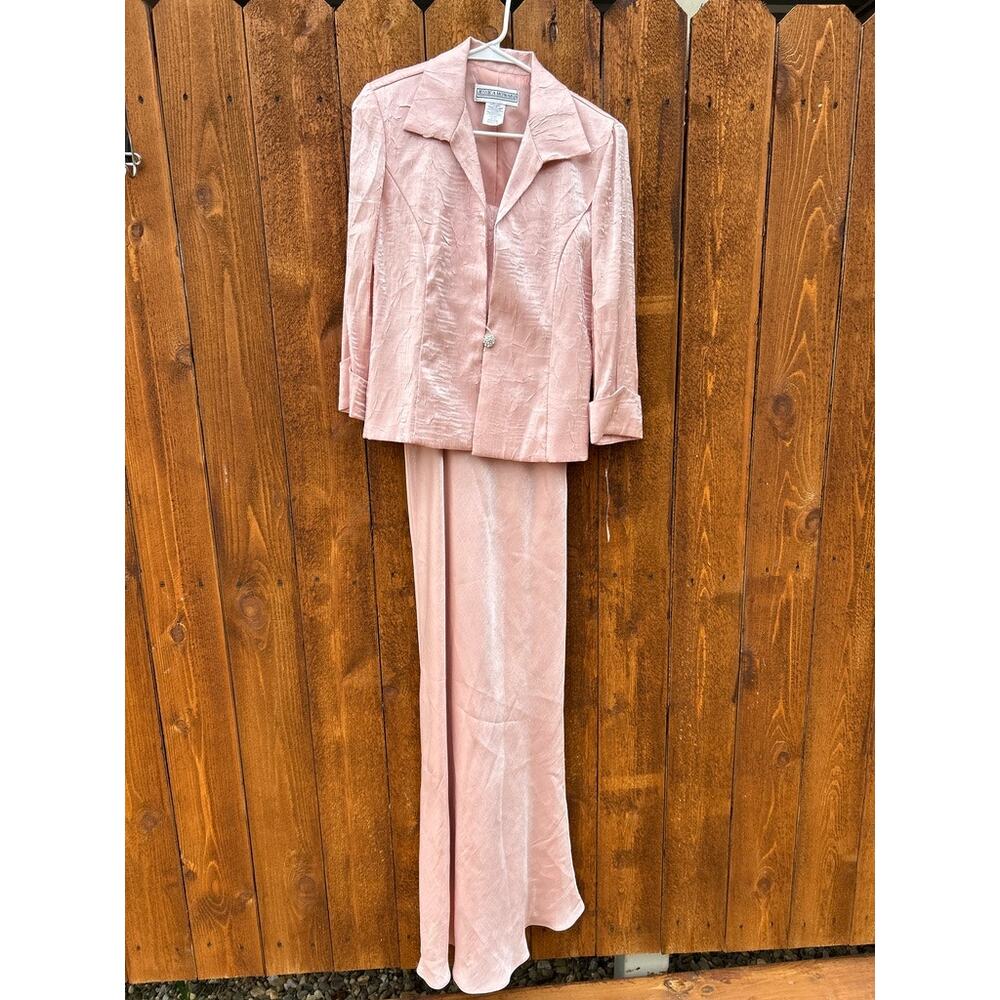 NWT Jessica Howard Pink Formal Dress Jacket Set Size8 Wedding Guest Mother Bride